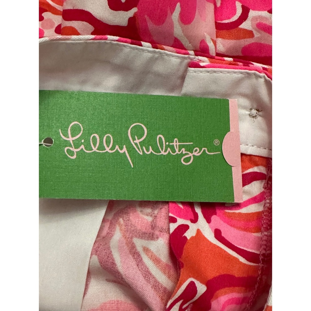 Lilly Pulitzer Buttercup Short Mango Salsa Floral Scallop Hem Size 6 NWT! - Picture 7 of 8